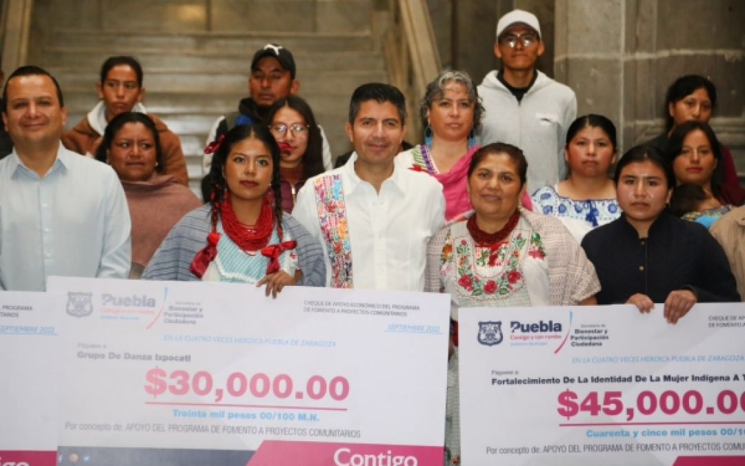 Ayuntamiento de Puebla destina 980 mil pesos a proyectos de comunidades con población indígena
