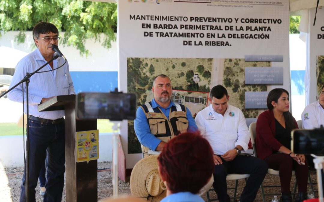 Inaugura el alcalde Oscar Leggs Castro la línea de conducción de la Planta de Tratamiento de La Ribera