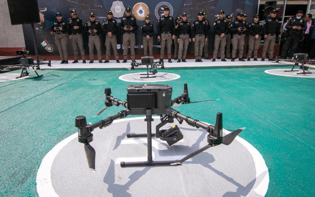 Drones patrullan la CDMX