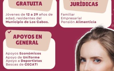 INJUVE Los Cabos otorga de manera gratuita apoyos a la juventud cabeña