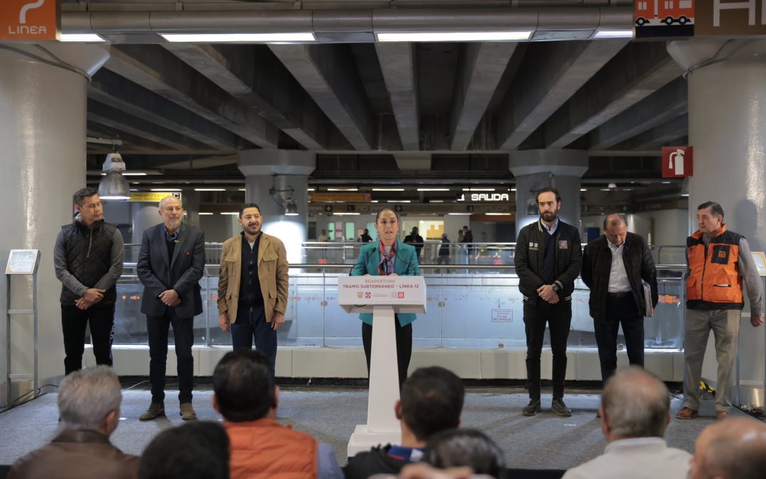 Reabren tramo subterráneo de la Línea 12 del Metro