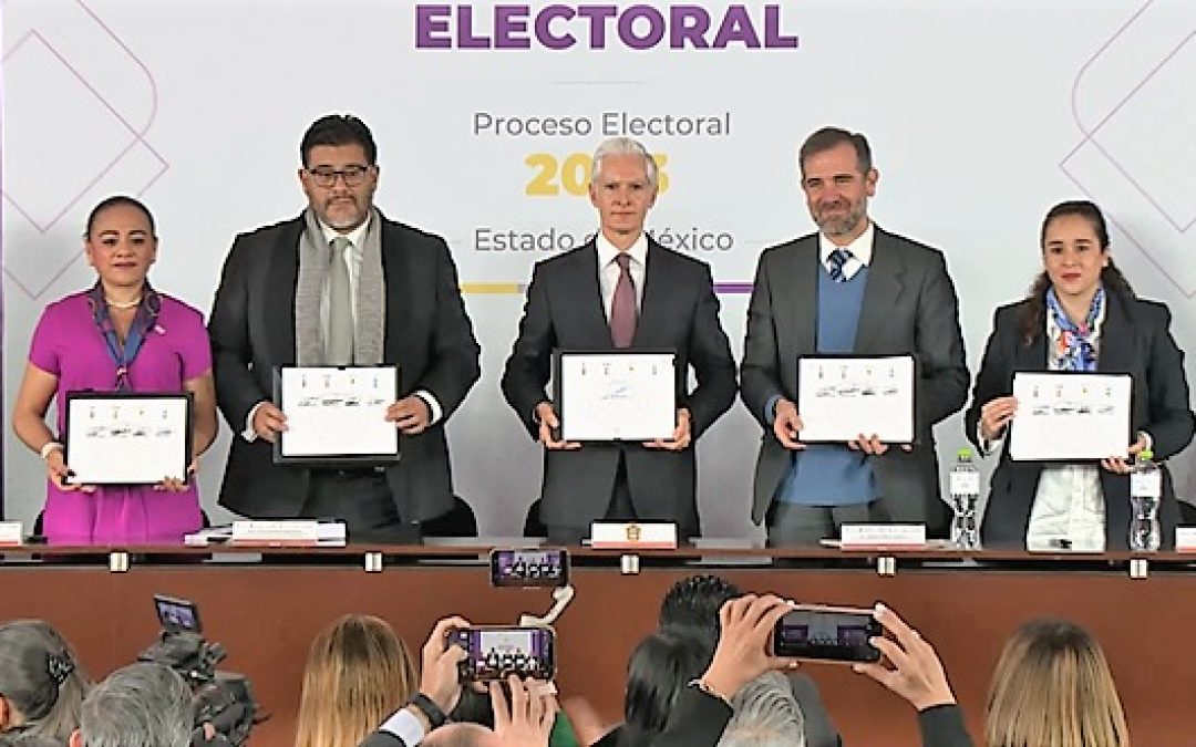Firman autoridades electorales, partidos políticos y el Gobierno del estado de México, “Acuerdo por la Integridad Electoral”