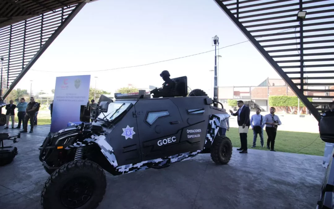 Municipio de Celaya adquiere vehículos blindados y drones para seguridad pública