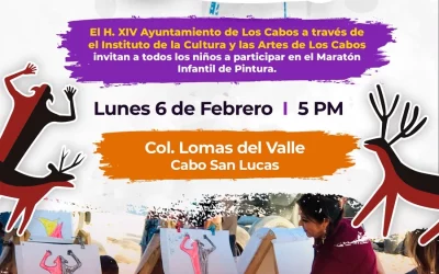 En Los Cabos, el Instituto de la Cultura y las Artes, invita a la niñez a participar en el taller “Maratón Infantil de Pintura”