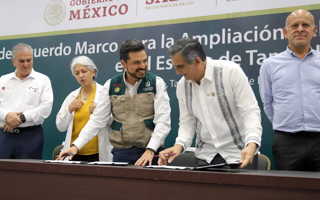 IMSS y Gobierno de Tamaulipas firman acuerdo para ampliación del programa IMSS-Bienestar