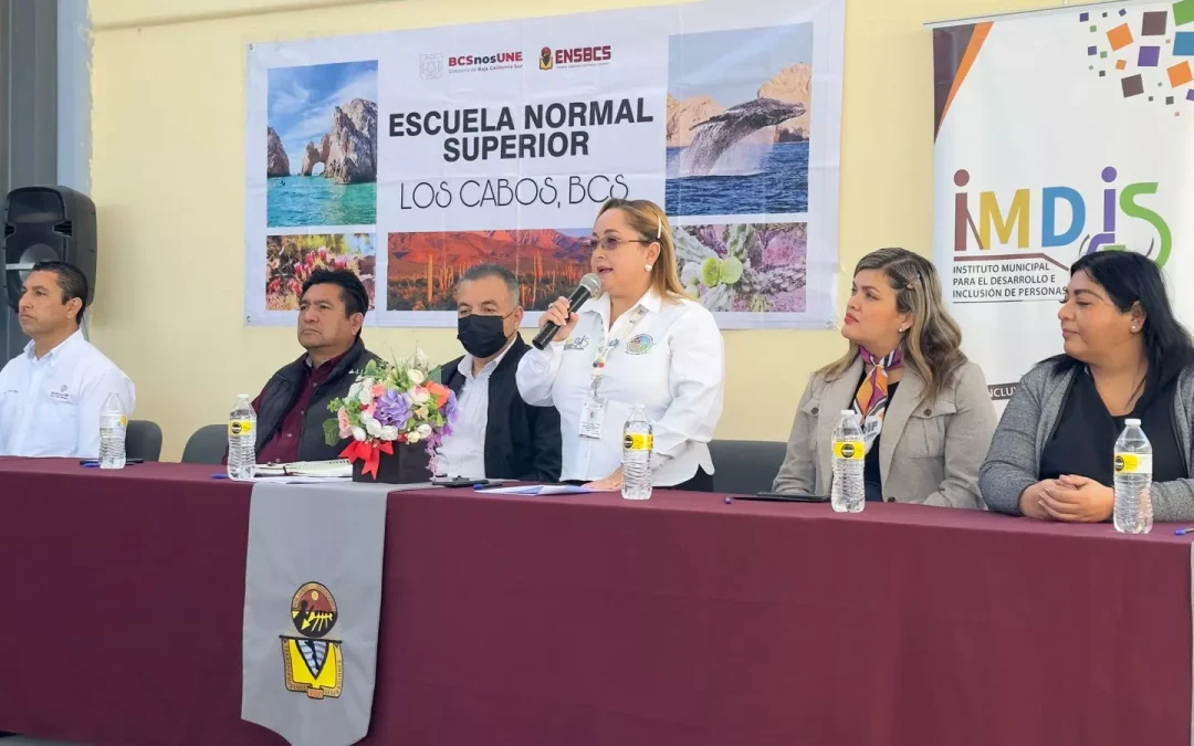 IMDIS Los Cabos y la escuela Normal Superior de B.C.S. firman convenio de colaboración a favor de la educación de personas con discapacidad