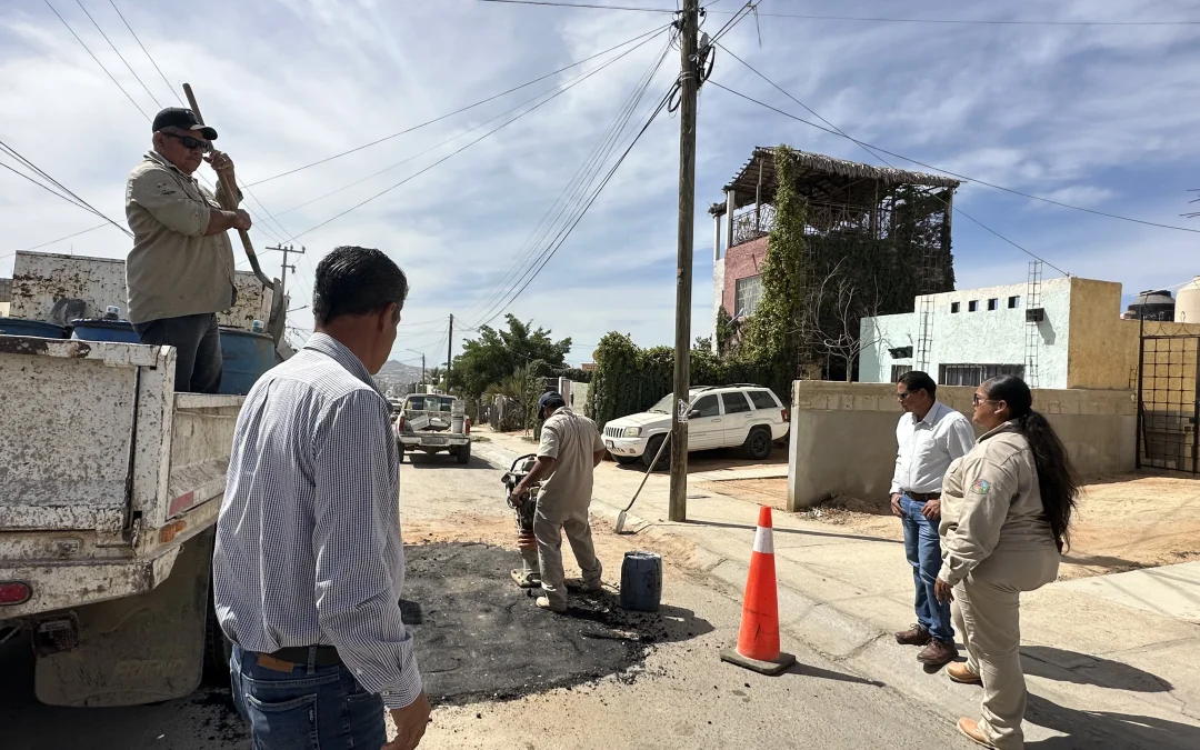 En Los Cabos continúa la 4ta etapa del programa “Bacheo Tras Fuga”