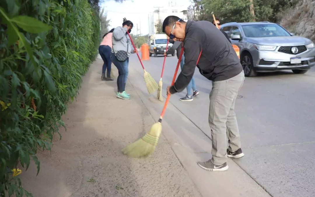 El Gobierno de Los Cabos implementa jornada de aseo dirigido a mejorar la imagen urbana del municipio