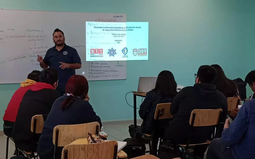 En Los Cabos Seguridad Pública combate el acoso en las aulas escolares