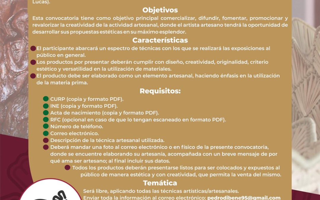 Gobierno de Los Cabos invita a artesanos a sumarse al proyecto “Tianguis Cultural”