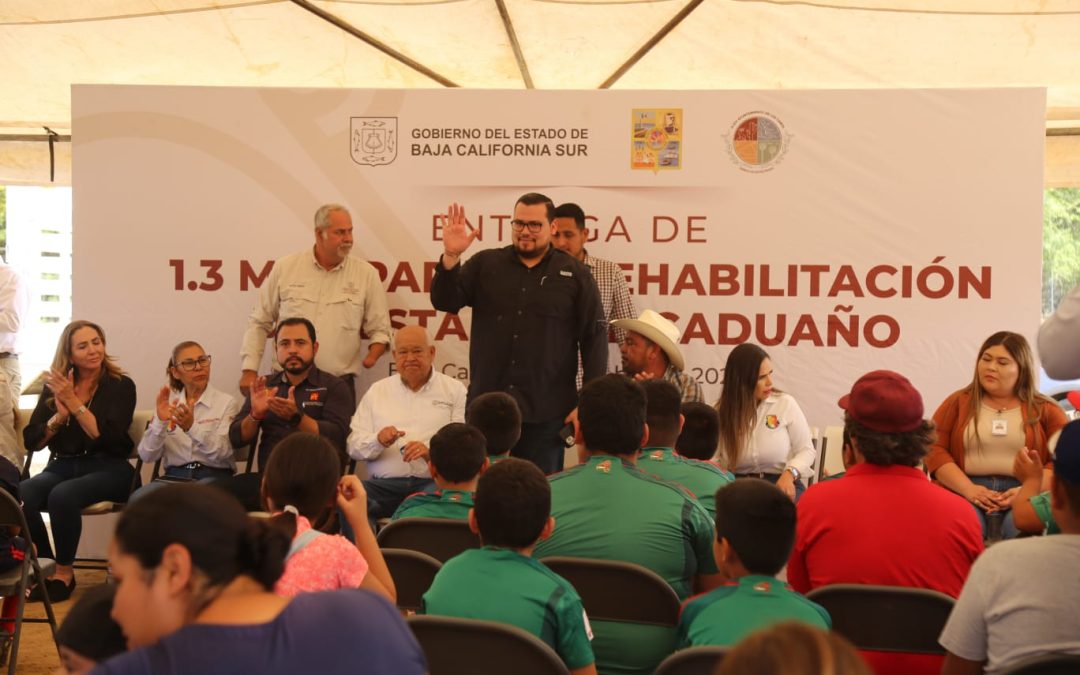 Más y mejor infraestructura deportiva para Los Cabos; aplicarán 1.3 MDP para la rehabilitación del estadio de fútbol en Caduaño