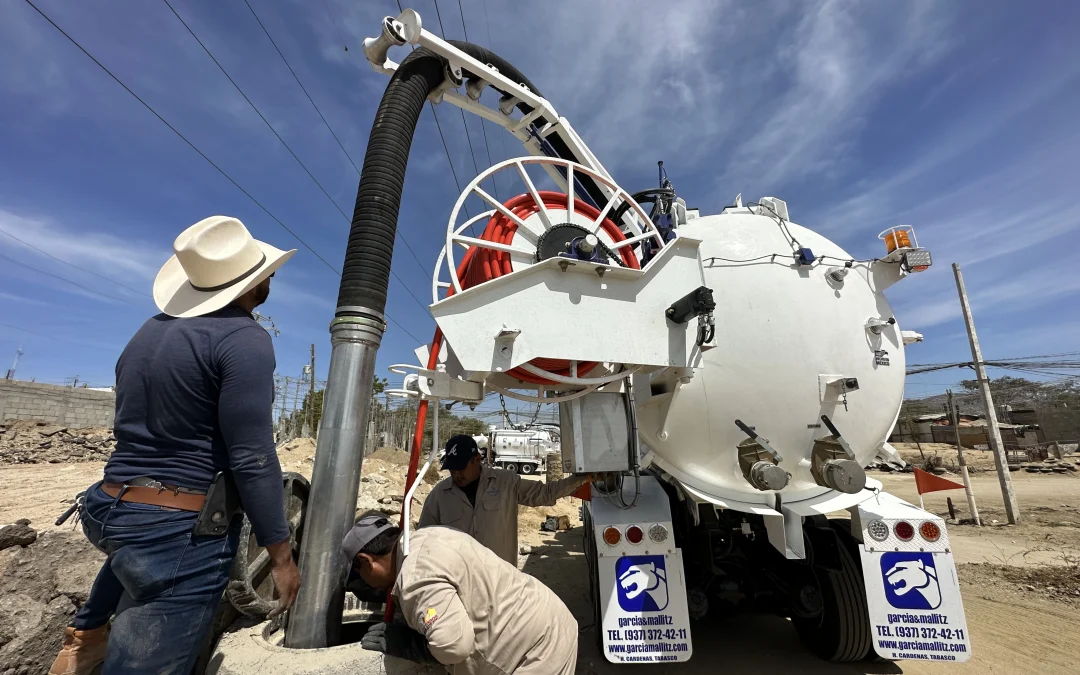 En Los Cabos nuevos camiones vactor ya operan a fin de atender y evitar derrame de aguas negras