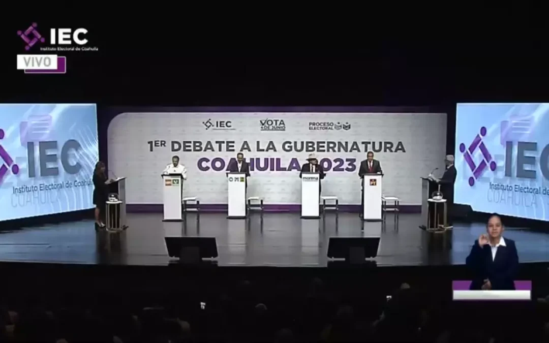 Así fue el primer debate entre los candidatos al gobierno de Coahuila