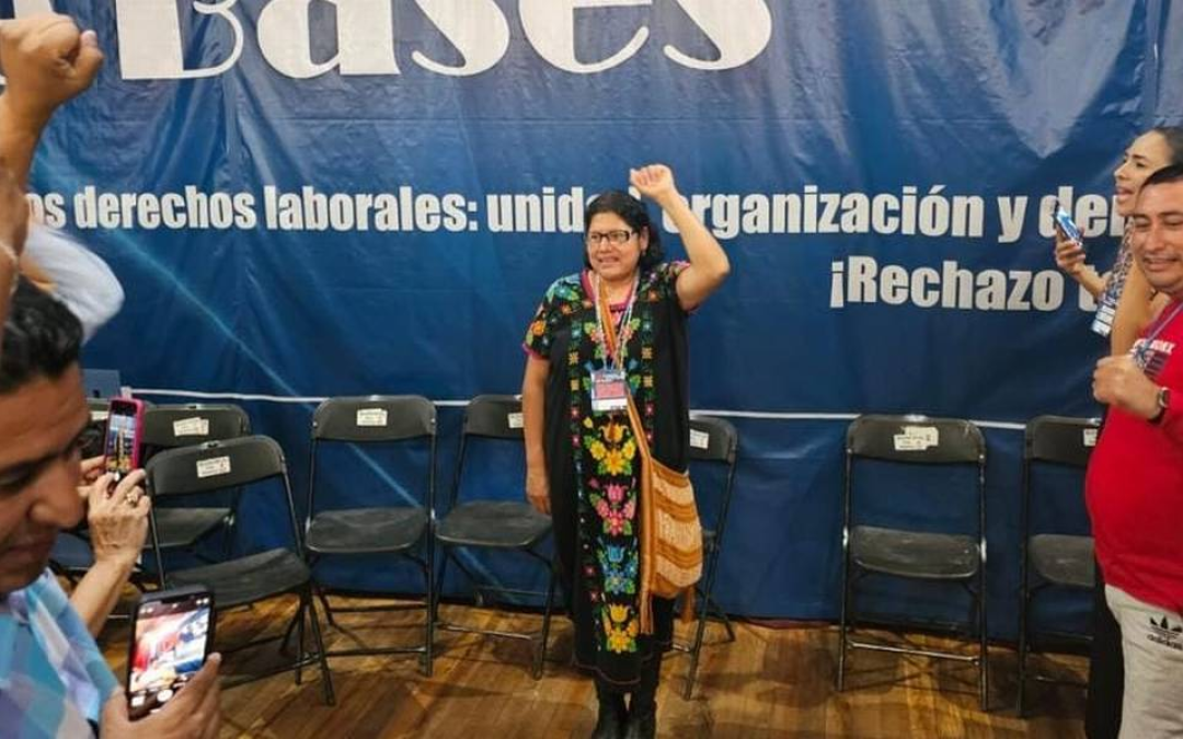 Eva Hinojosa es nombrada nueva dirigente magisterial en Michoacán