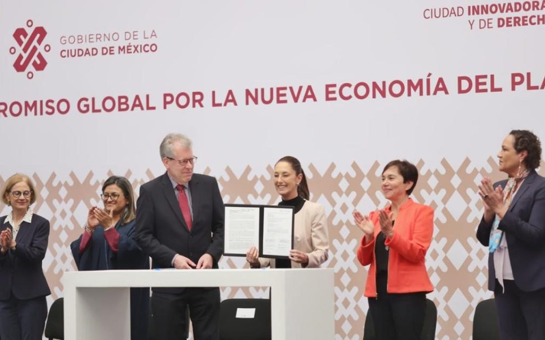 Firma CDMX con Naciones Unidas para el Medio Ambiente compromiso por la nueva economía del plástico