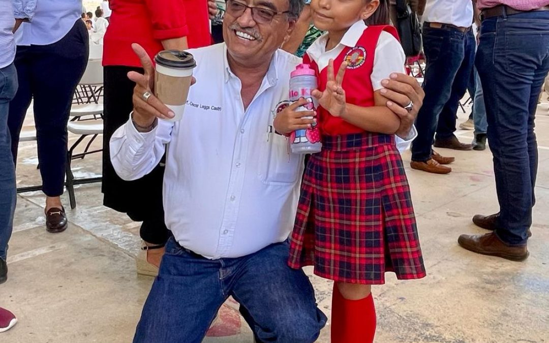 Oscar Leggs y el gobernador trabajan para mejorar la infraestructura en escuelas de Los Cabos