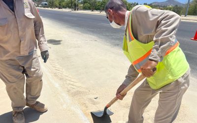 Servicios Públicos refuerza acciones de limpieza en paraderos del transporte público