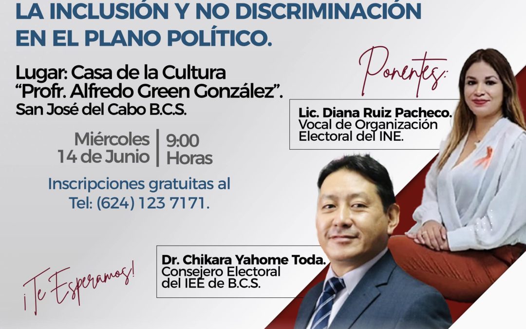 Promueve IMDIS derechos humanos, la inclusión y no discriminación en el plano político