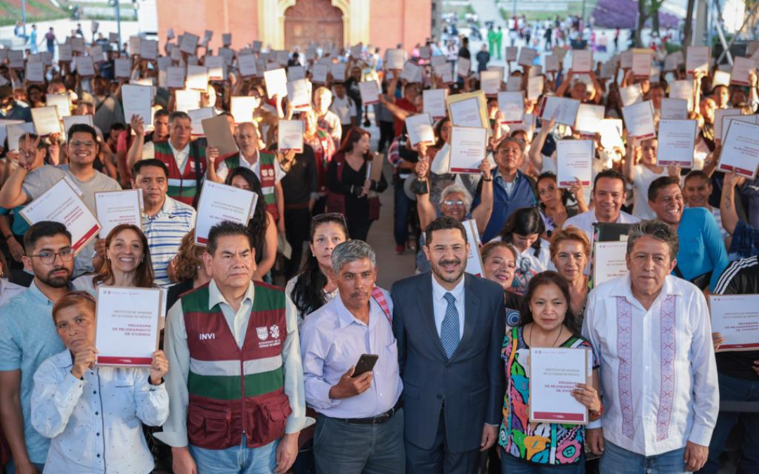 Martí Batres entregó a mil 157 familias apoyos del Programa de “Mejoramiento de Vivienda” para garantizar su derecho a vivienda digna