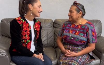 Claudia Sheinbaum se reunió con Rigoberta Menchú