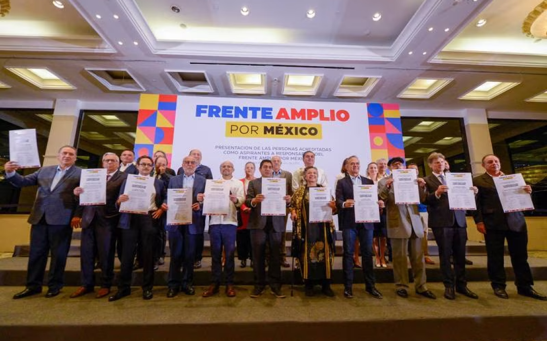 Esta es la lista final de los 13 aspirantes seleccionados para continuar en el proceso para ser Responsable del Frente Amplio por México