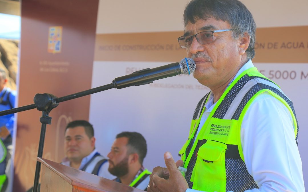 Oscar Leggs Castro pone en marcha la construcción de obras hidráulicas en CSL