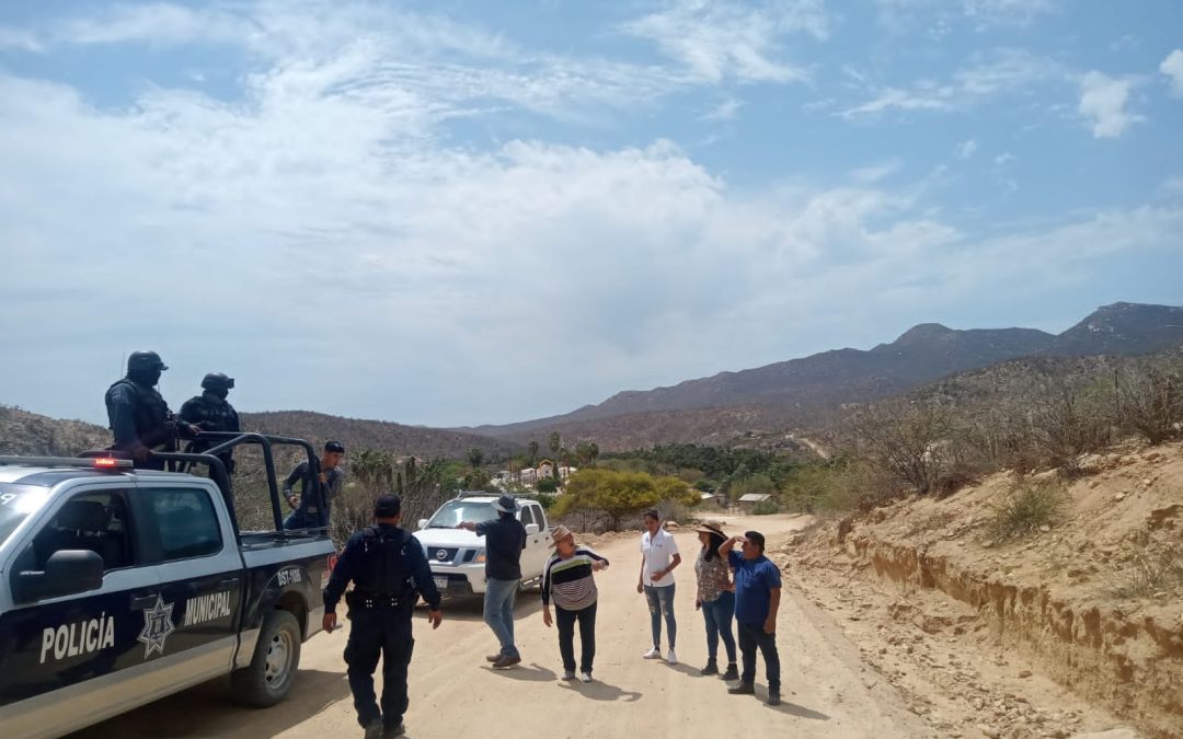 Continúan recorridos de seguridad pública en zona rural de Los Cabos