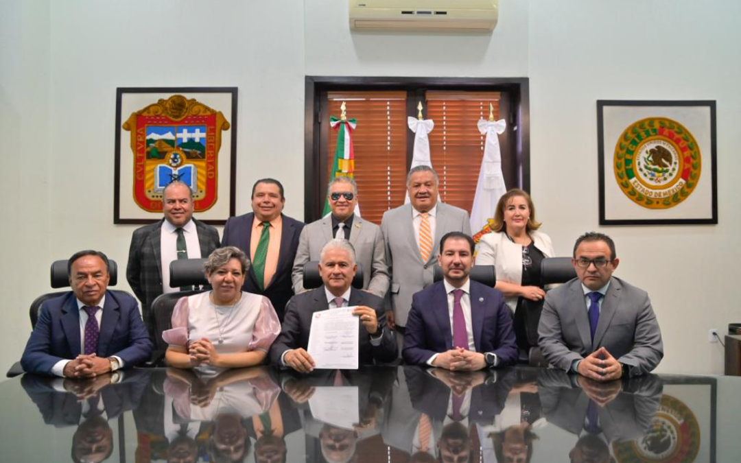 El Congreso del Estado de México y el Suteym firman convenio de sueldos y prestaciones 2023