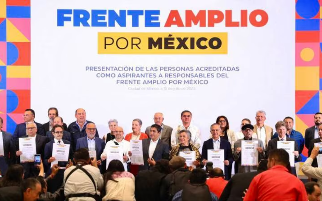 Así van los candidatos del Frente Amplio por México con su recolección de firmas para pasar a la siguiente etapa