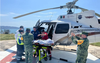 Michoacán mantiene puente aéreo con Guerrero para traslado de pacientes