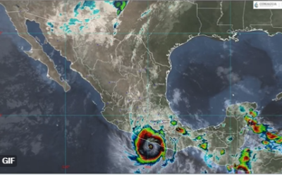 Huracán Otis de categoría 5, impacta en Guerrero