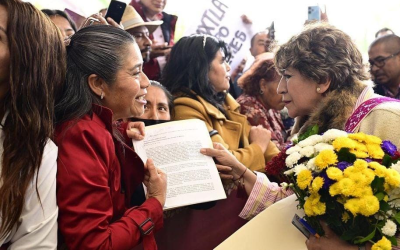 En Nextlalpan, Delfina Gómez reitera el respaldo a los derechos de las mujeres rurales