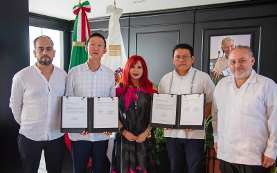 Signan convenio de colaboración HUAWEI y la CEDyC para la digitalización de Campeche