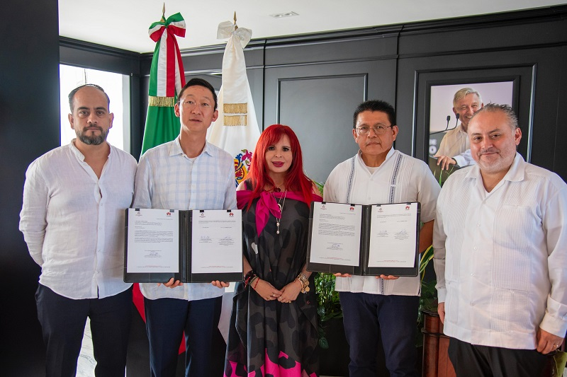 Signan convenio de colaboración HUAWEI y la CEDyC para la digitalización de Campeche