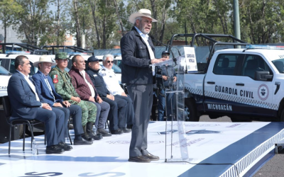 Gobierno de Michoacán reitera el compromiso de seguridad con la entrega de 116 patrullas
