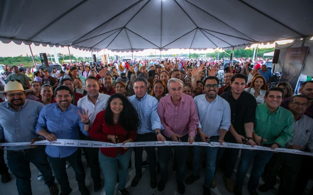 Inauguran obras viales en el norte de Culiacán