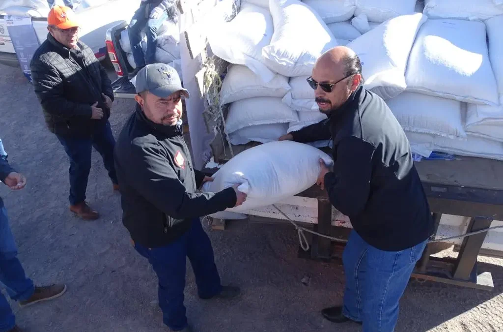 El municipio de Temósachic, Chihuahua, recibe paquetes alimentarios de apoyo por la sequía