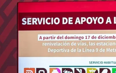 Anuncian el inicio de obras de renivelación en la Línea 9 del Metro