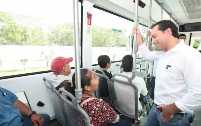 Destaca Ie-Tram como transporte 100% eléctrico en el sureste