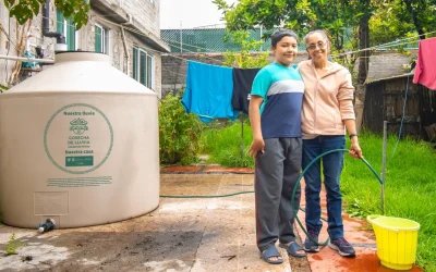 Entregan sistema de captación de agua pluvial gratuito en CDMX