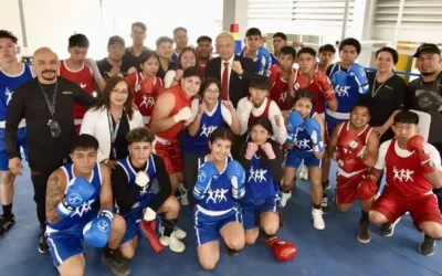 En Tepito, AMLO entrega nuevas instalaciones de bachillerato deportivo en boxeo