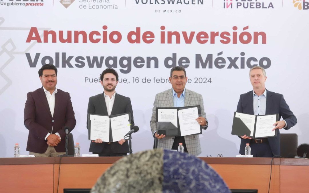 Volkswagen de México se suma al hub de electromovilidad en Puebla