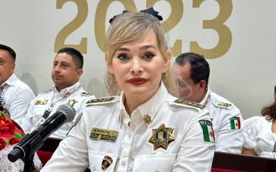 Policías de Campeche toman instalaciones de la Secretaría de Seguridad; piden renuncia de la titular de la dependencia