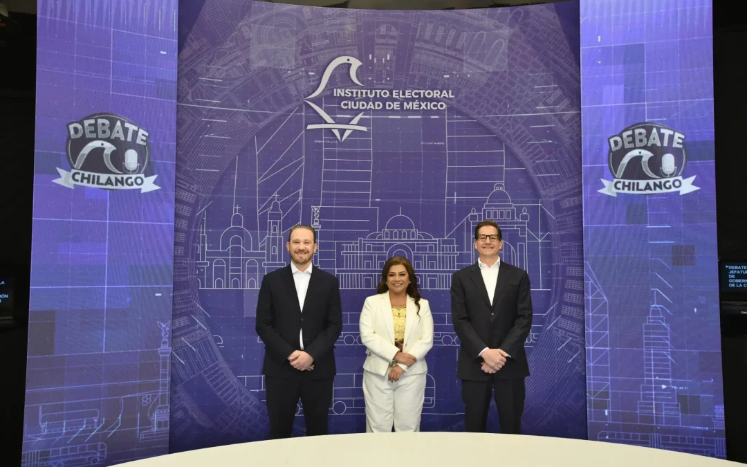 Así fue el primer debate entre las personas candidatas a la Jefatura de Gobierno