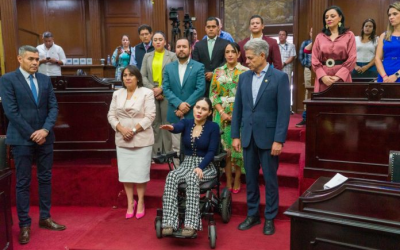 Con miedo por violencia política rinde protesta la presidenta interina de Churumuco