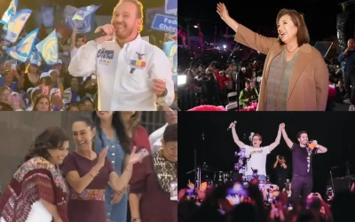 Así fueron los cierres de campaña por la presidencia de la República y jefatura de gobierno