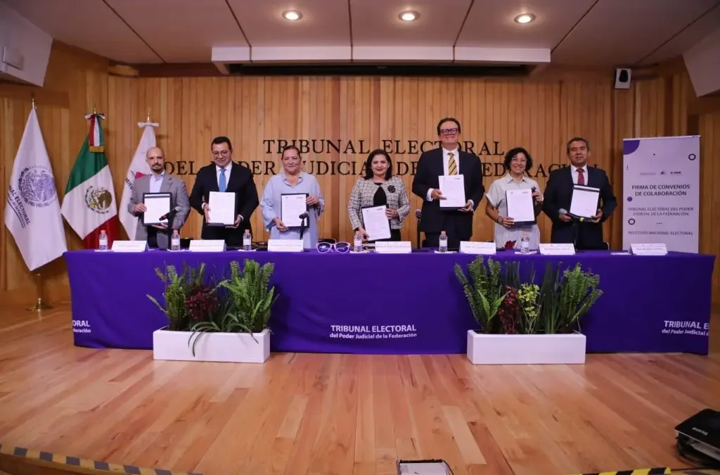 INE y TEPJF firman convenio para obtener y contabilizar rápidamente los resultados de la elección presidencial
