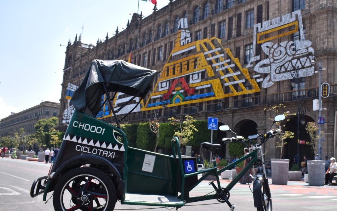 Semovi publica lineamientos de operación para ciclotaxis en el Centro Histórico