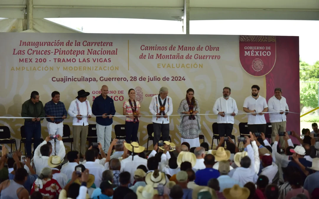 Gobierno de México inaugura modernización de carretera Las Cruces-Pinotepa Nacional