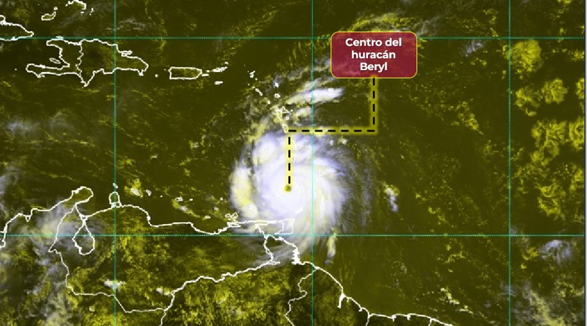 Estas entidades del país serán afectadas por el Huracán Beryl